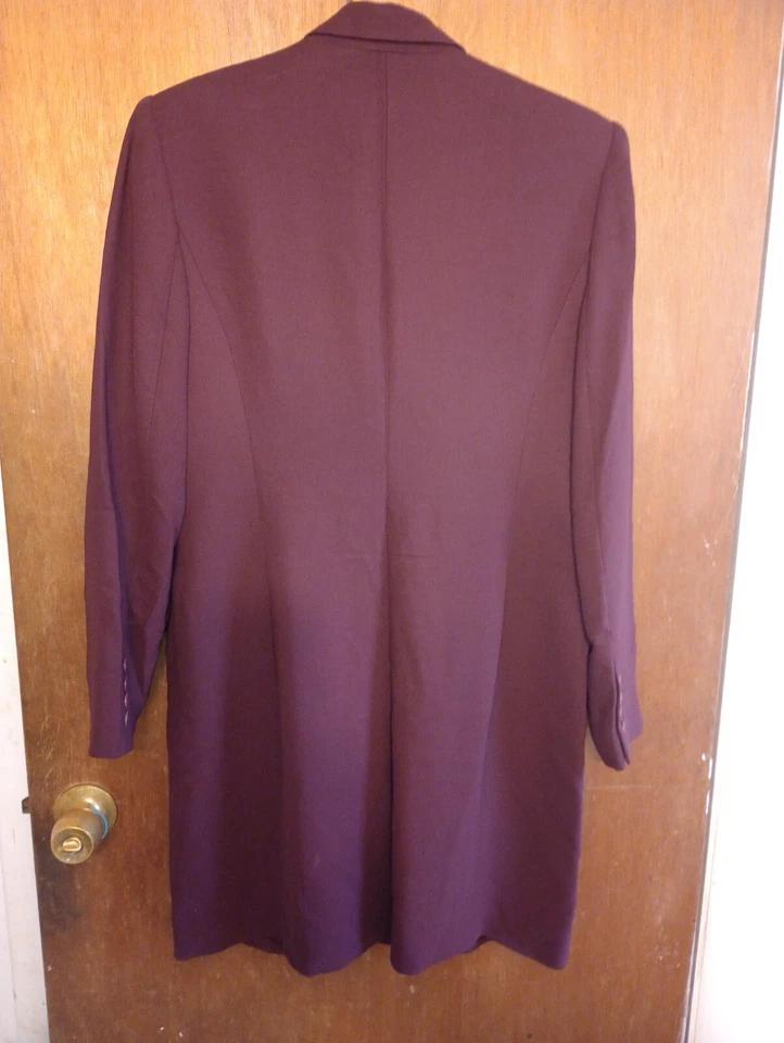 Casual Corner 女式中长梅色夹克 8 码 — 第 3/3 张图片