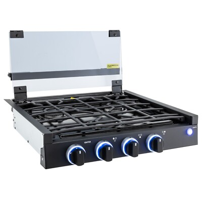 #ad #ad RecPro RV CL 3 Burner Cooktop 6500 8000 BTU 12V DC Fueled by Propane $289.95