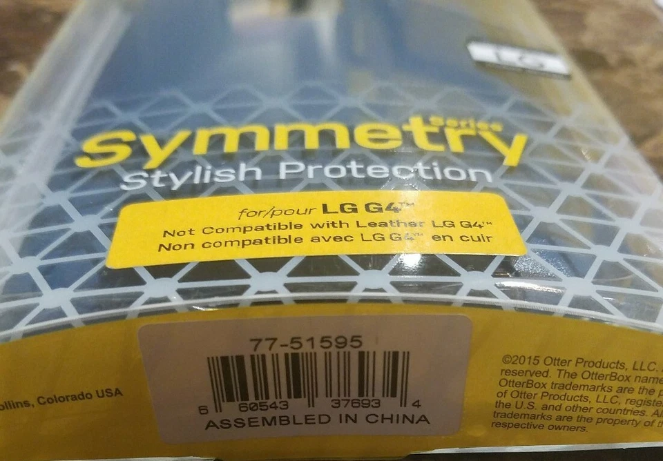 NUEVO Original Otterbox Symmetry para LG G4 Azul y Gris Foto 2 de 3