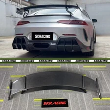 Carbon Fiber Rear Trunk Lid Spoiler Wing For Mercedes Benz AMG GT43 GT53 GT63