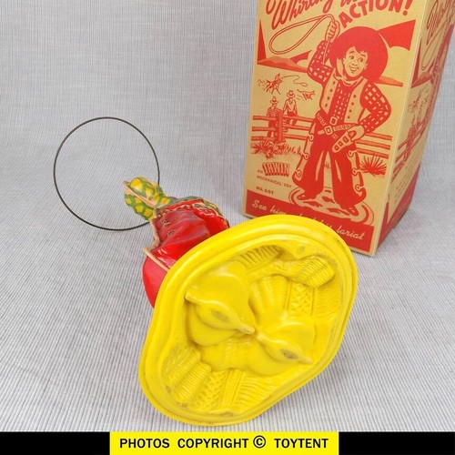 Round-up Tex Whirling Cowboy in fine working condition Irwin Plastics - Picture 6 of 7