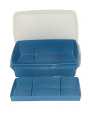 Vintage Tupperware Stow N Go Container with Tray Lid 767-2
