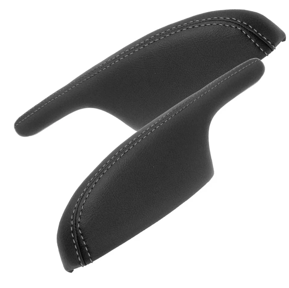 Fits 2001-2006 Acura MDX Synthetic Leather Armrest Door Panel Gray Stitch - Image 2 of 4