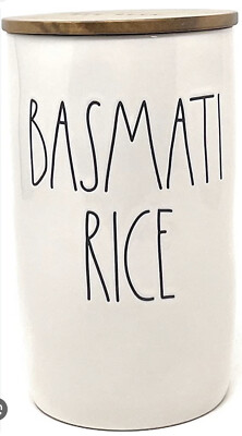 RAE Dunn | Artisan Collection By Magenta | Basmati Rice Canister | 7'' Height