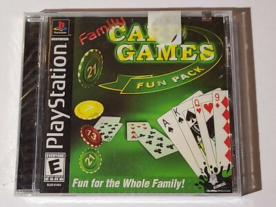 New Family Card Games Fun Pack PS1 (Sony PlayStation 1, 2003) Video Game