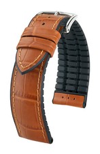 HIRSCH QUICK RELEASE PAUL CALFSKIN CAUTCHOUC WATCH STRAP 18, 20, 21, 22, 24 mm