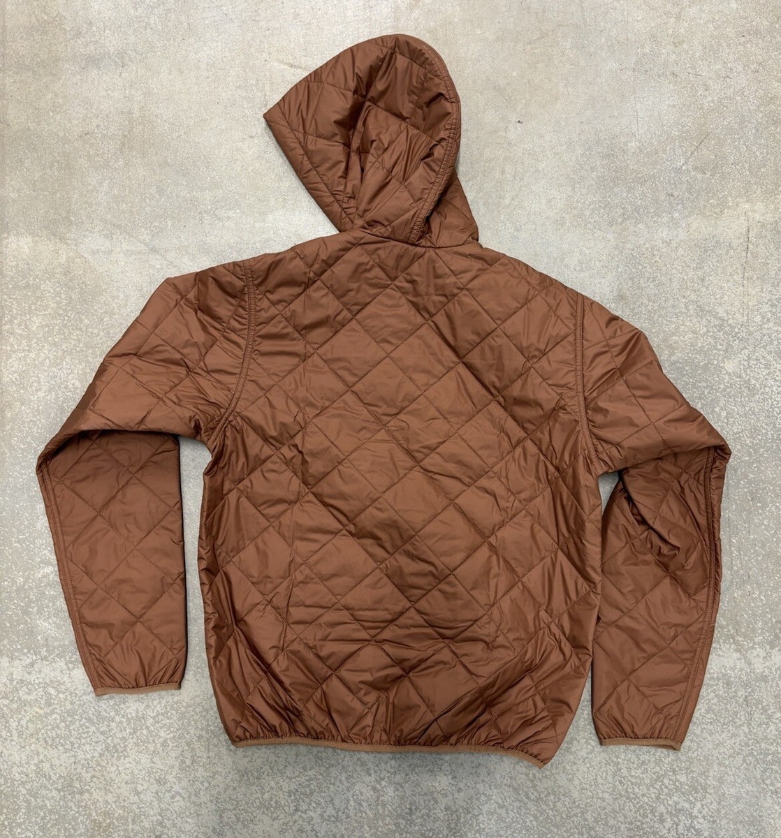 Patagonia Diamond Quilted Bomber Hoody Moose Brown New Mens Patagonia Diamond Quilted Bomber Hoody Moose Brown New Mens