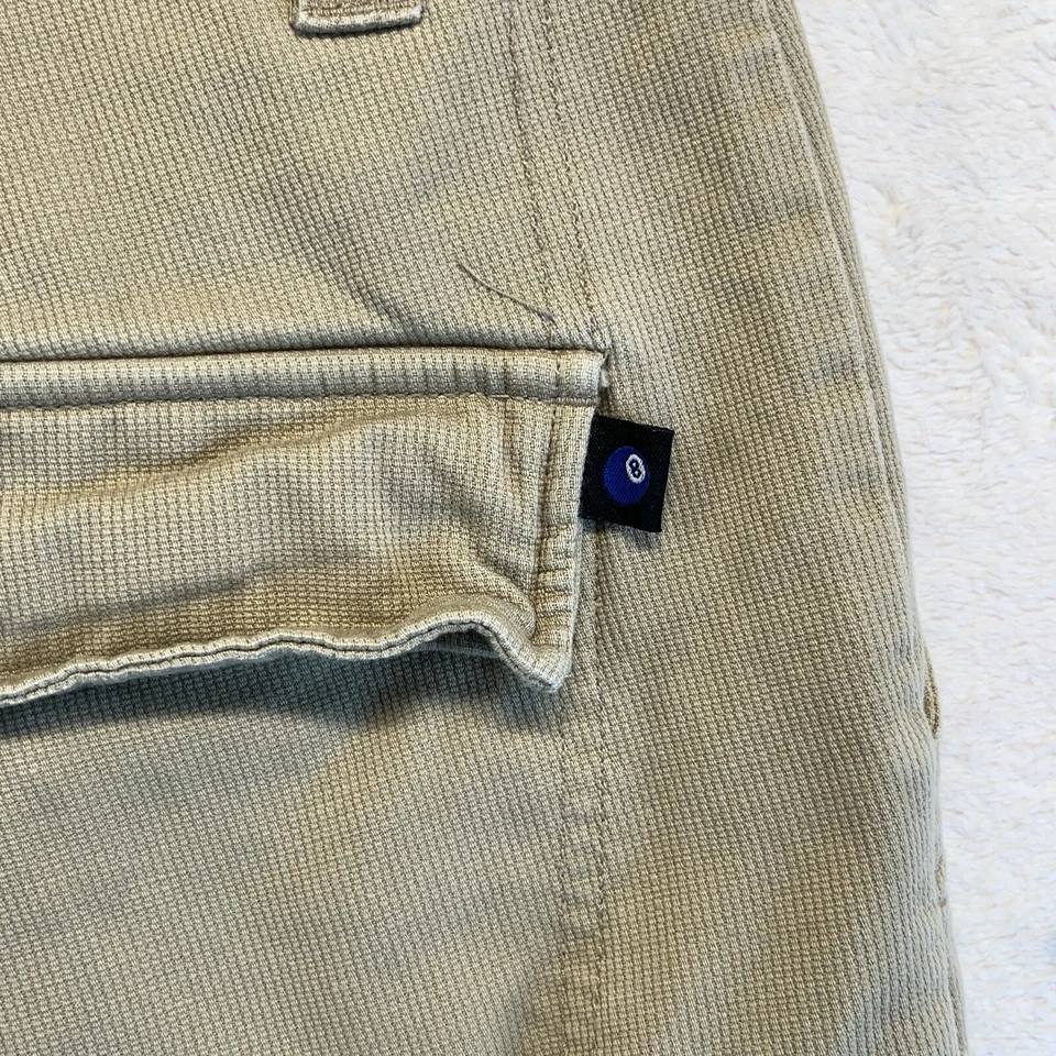Vintage Joe Boxer Cargo Shorts Men 30 Tan Relaxed 8-Ball 12" inseam - Image 4 of 4