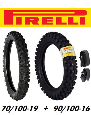 PIRELLI SCORPION MX32 70/100-19 & 90/100-16 MIDSOFT TIRE SET KAWASAKI BIG-WHEEL