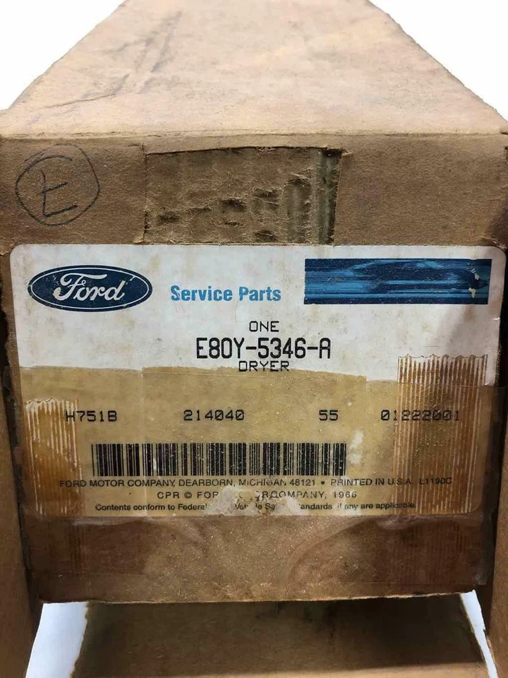 1988-1994 Lincoln Continental Air Suspension Compressor Dryer Oem Id E8oy-5346a - Image 3 of 3