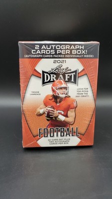 2021 Leaf Draft Football BLASTER BOX - 2 Autos per Box