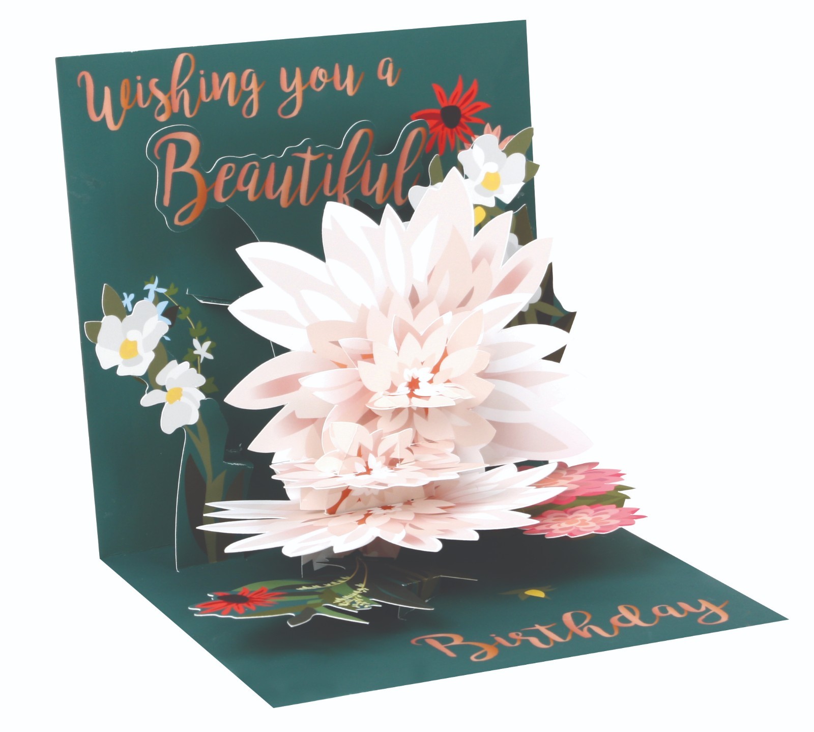 Happy Birthday Pop Up Card Beautiful Birthday Keepsake Floral