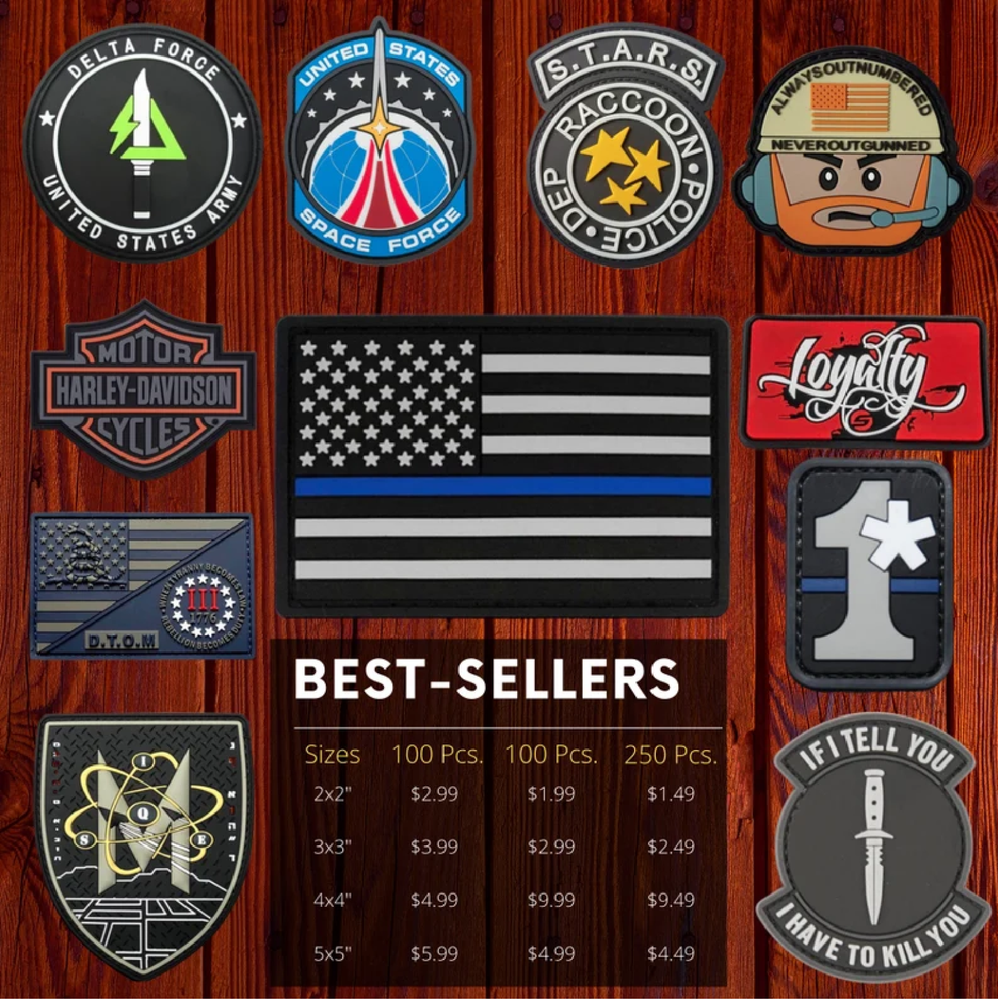 PVC patch, morale patch, Customize rubber patch, Iron on Patch, Customized Patch