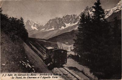 CPA AK St-GERVAIS-les-BAINS Arrivée a la Gare de Vosa (618864)