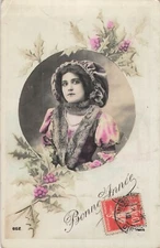 CP GOOD YEAR MEDALLION WOMEN ELEGANT HOODED FUR HAT - 30088