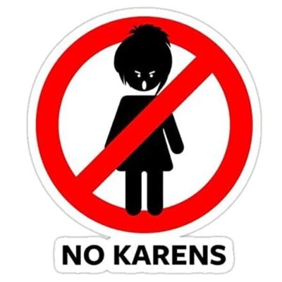 NO KARENS Sticker Decal funny