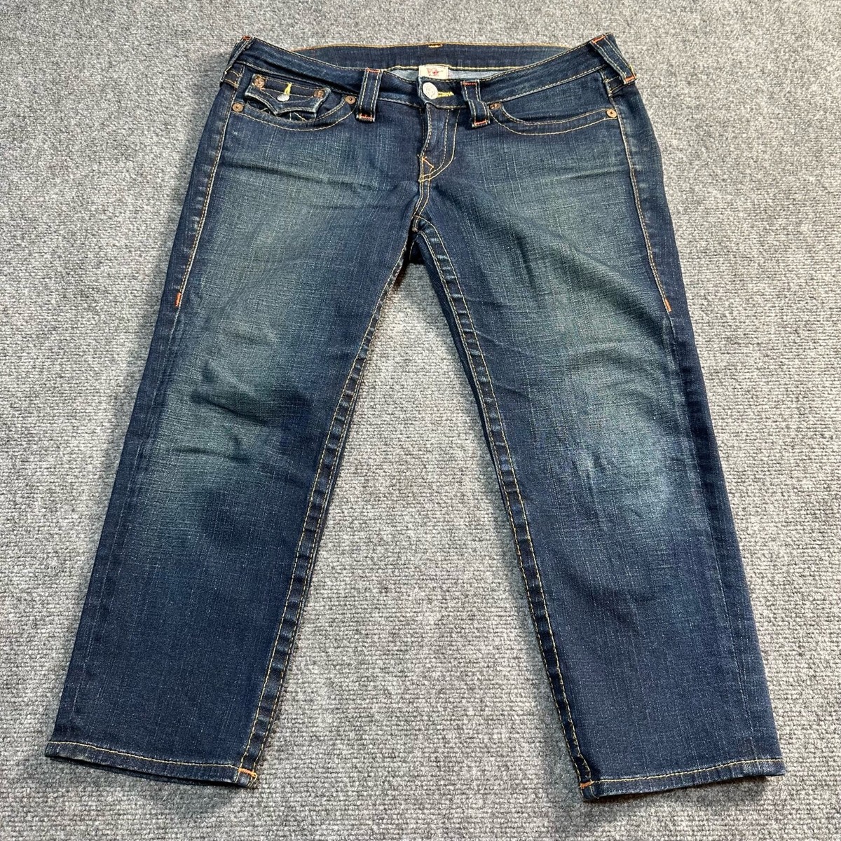 True Religion Jeans Womens 31 Blue Denim Lily Cotton Blend