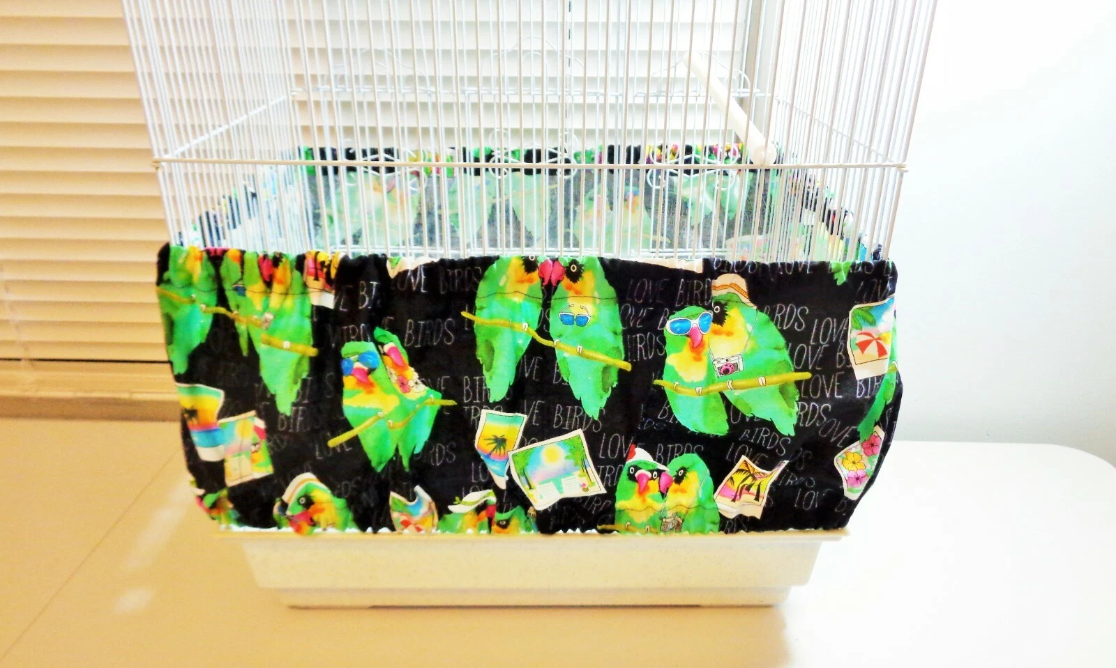 Extra Large Bird Cage Skirt "LOVE BIRDS"
