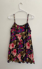 Urban Outfitters Sleeveless Floral Watercolor Print Mini Dress sz Small