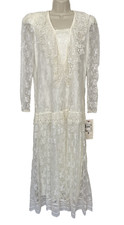 Jessica McClintock Gunne Sax Wedding Dress Coquette Cottagecore 9/10 Prairie
