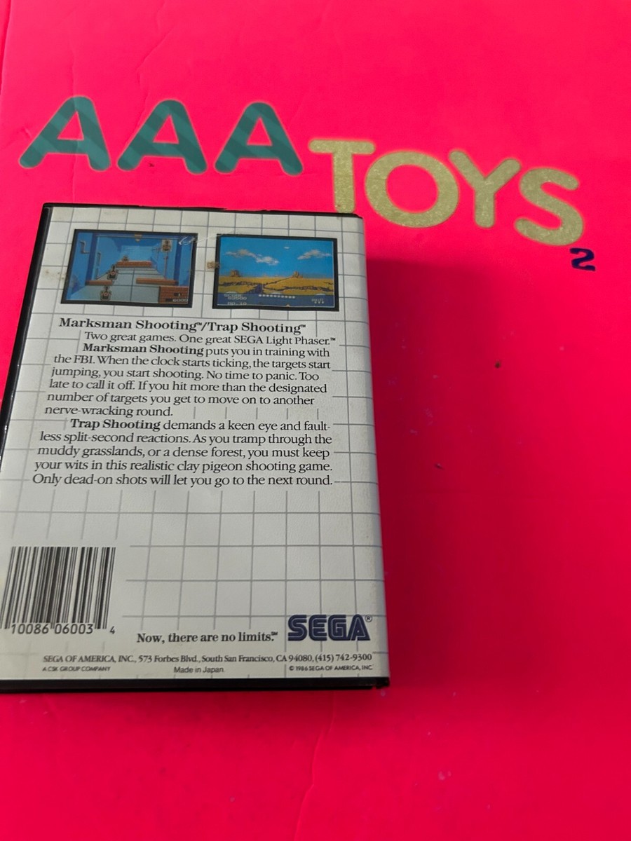 MARKSMAN SHOOTING / TRAP SHOOTING / SAFARI HUNT - SEGA Master System (NTSC, US/Canada)