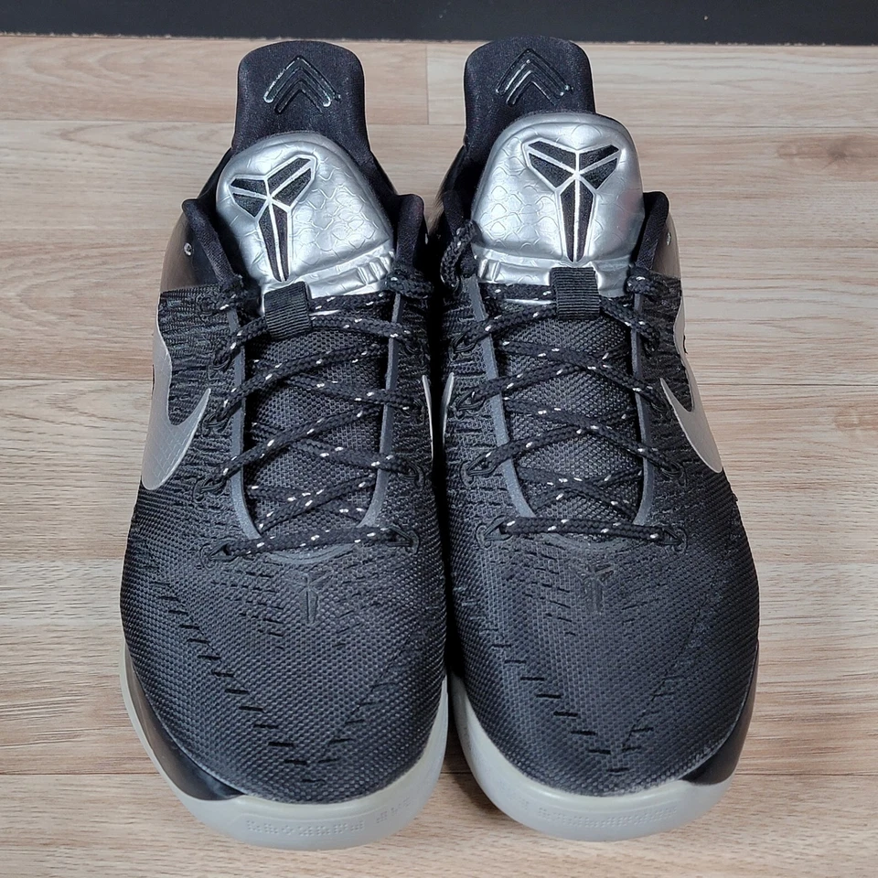 Nike iD Kobe AD Zapatos Para Hombres Talla 12 Negro Plata Baloncesto Atlético 921529-991 Foto 3 de 4