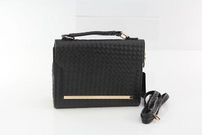 Handtasche Umhängetasche Kunstledertasche Clutch Messengertasche bag сумка black