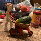 1950'S-1960'S MARX "SAM THE GARDENER" TIN LITHO WINDUP TOY-WORKS SOLIS