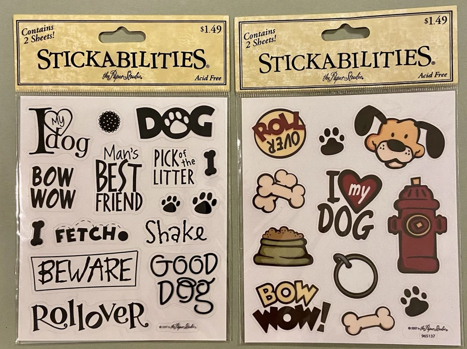 ¡Lote de pegatinas para perros! Jolee’s Boutique, AGC, etc. Foto 3 de 4