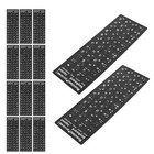 20 Blatt russische Tastaturbuchstabenaufkleber Alphabet Tastatur