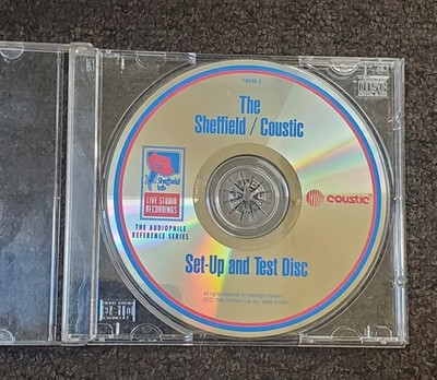 The Sheffield / Coustic Test and Demonstration Disc CD 1994 10040-2 - disc only