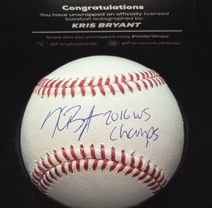 Kris Bryant Original Autographed Baseball MLB Balls for sale | eBay