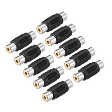 RCA Female to Female Connector Stereo Audio Video Cable Adapters Coupler 10Pcs