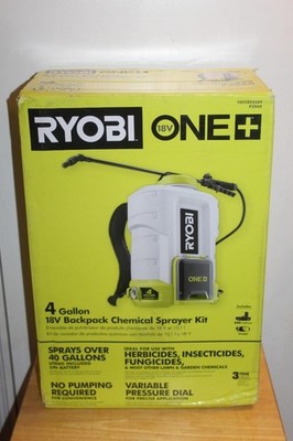 Ryobi One P2860 4 Gal Backpack Chemical Sprayer New in Box