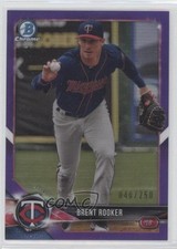 2018 Bowman Draft Chrome Purple Refractor 40/250 Brent Rooker #BDC-191 6u5