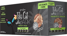 Tiki Cat after Dark Wet Cat Food, Variety Pack, 2.8 Oz. Cans 12 Count