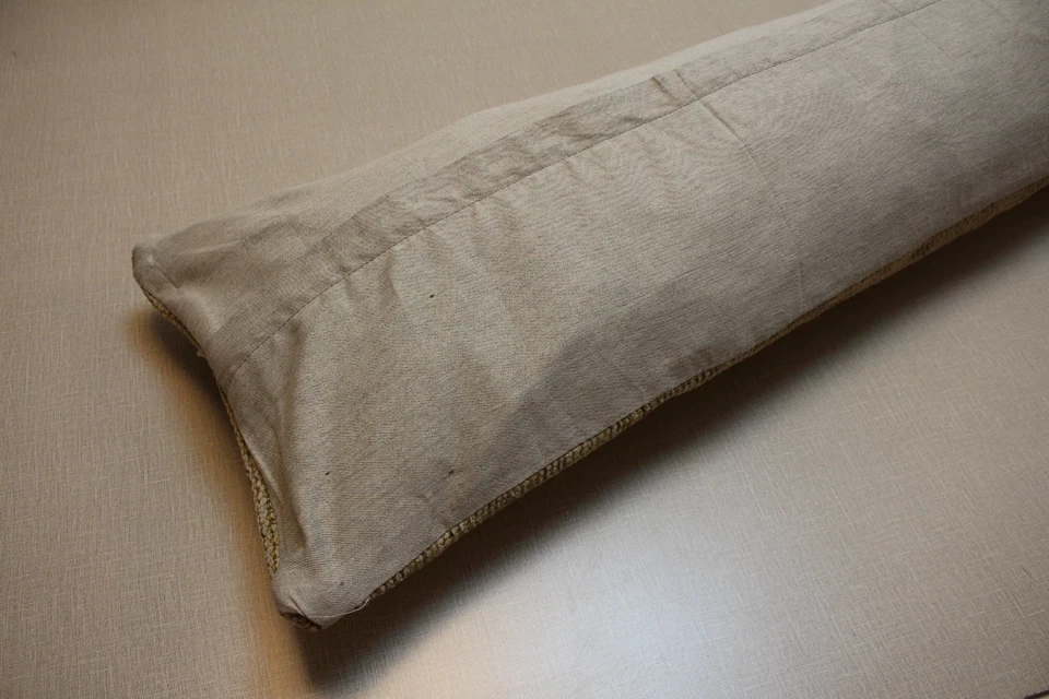 Distressed Turkish Rug Runner Handmade Wool Olive Green Beige Vintage - Image 4 of 4