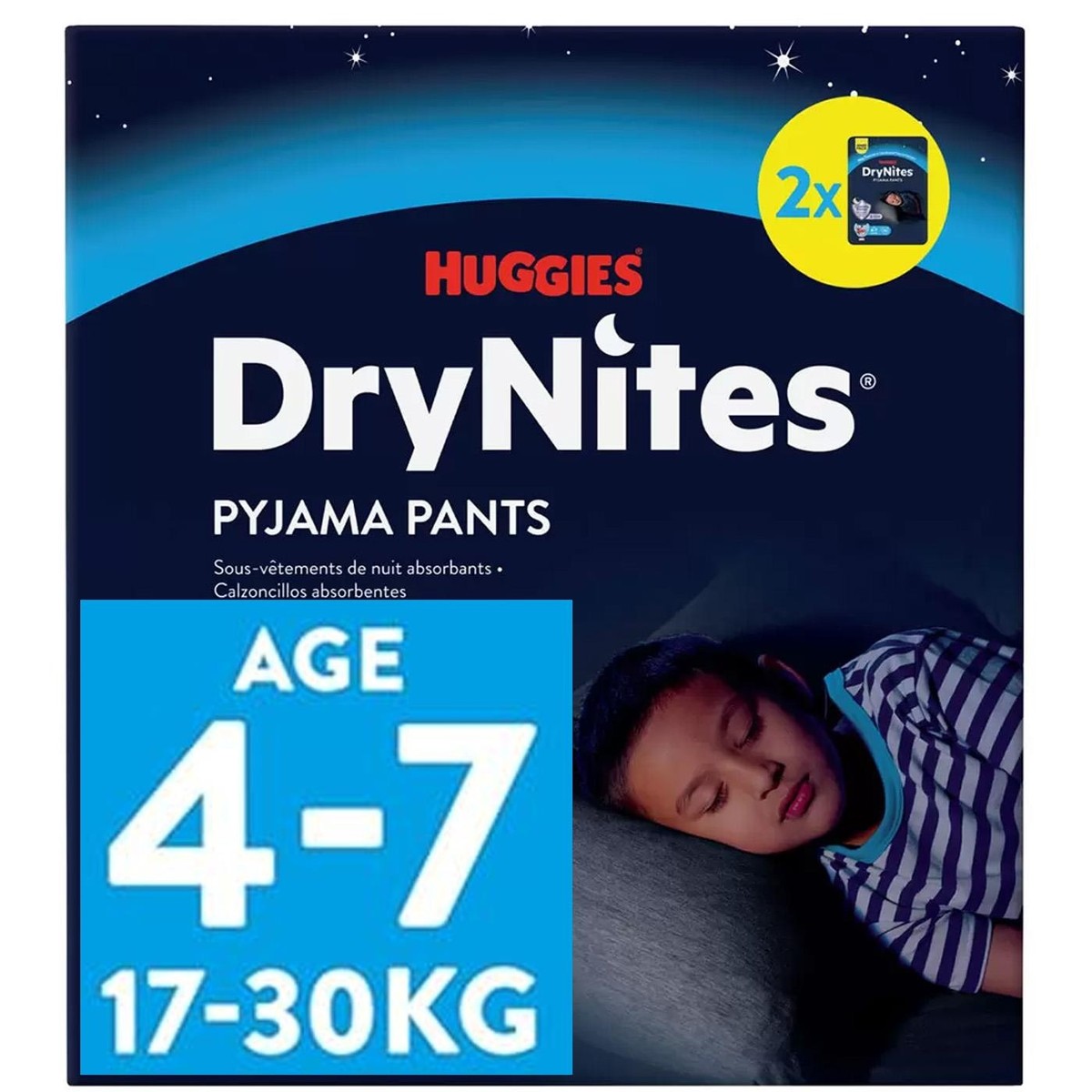 Huggies DryNites Dry Nights Pyjamas Boys 17-30kg Bed Nappy