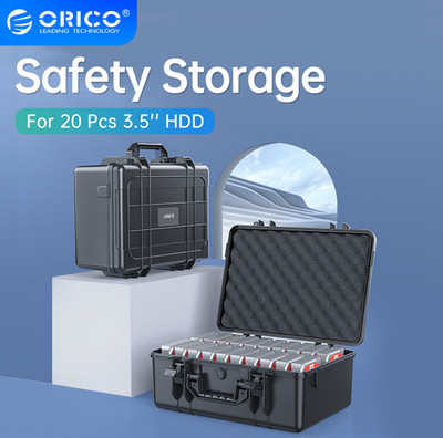 ORICO External Hard Drive Case 20Bay Multi Protection HDD SDD Storage