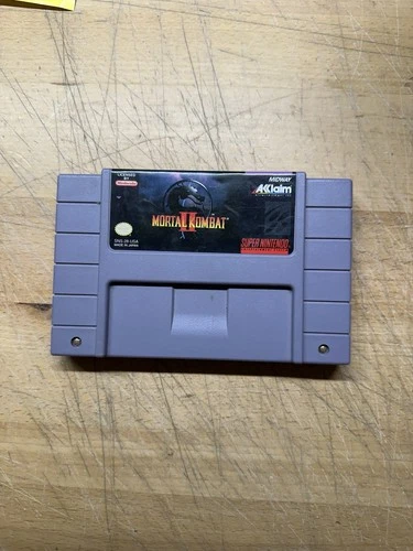 Acclaim Mortal Kombat II Nintendo SNES Game Cartridge NTSC-U/C