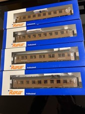 4x Roco Reisezugwagen braun NSB Norwegische Staatsbahn 44262 44266 44267 44268