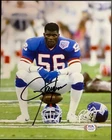 LAWRENCE TAYLOR NEW YORK GIANTS SIGNED AUTOGRAPHED 8X10 PHOTO HOF PSA COA D