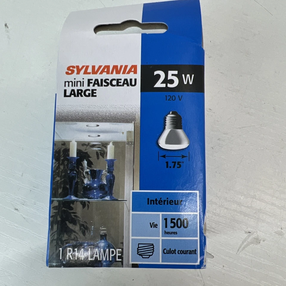 Sylvania 25 Watt R14 Reflector Light Bulb 132 Lumens 2850K Frost Finish - Image 4 of 4