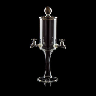Absinth Fontäne Sylibum - Hähne: 2 Höhe: 32 cm Inhalt: 400 ml mundgeblasen !