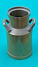 Vintage Decorative Small Solid Brass Miniature Jug Miniature Churn 12cm high