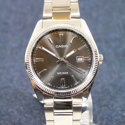 [UK STOCK!] Casio Collection MTP-1302D-1A1JF Japan Modell Silber Dress Watch JDM