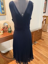 ADRIANNA PAPELL DRESS/NAVY/SIZE 16/RETAIL$149/LENGTH 42"/LINED