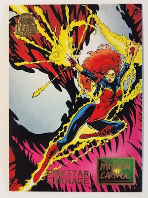 #20 FIRESTAR/CARNAGE 1994 Fleer Marvel Universe MAXIMUM CARNAGE