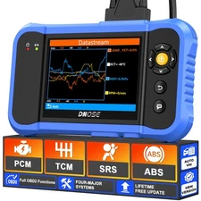 DNOSE DN606 OBD2 Car Diagnostic Tool ABS SRS AT Engine Fault Scanner Code Reader