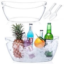 Ice Buckets for Parties, 2 PCS Ice Bucket for Cocktail Bar, 5.5L Drink Bucket...